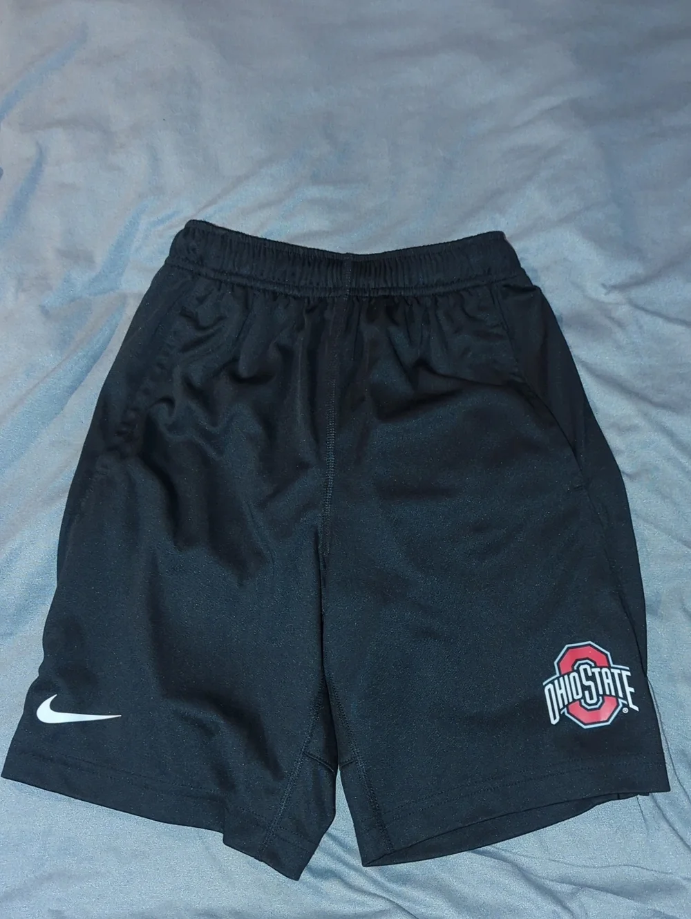 Nike Black Youth Ohio State Tee & Shorts with Red Logo